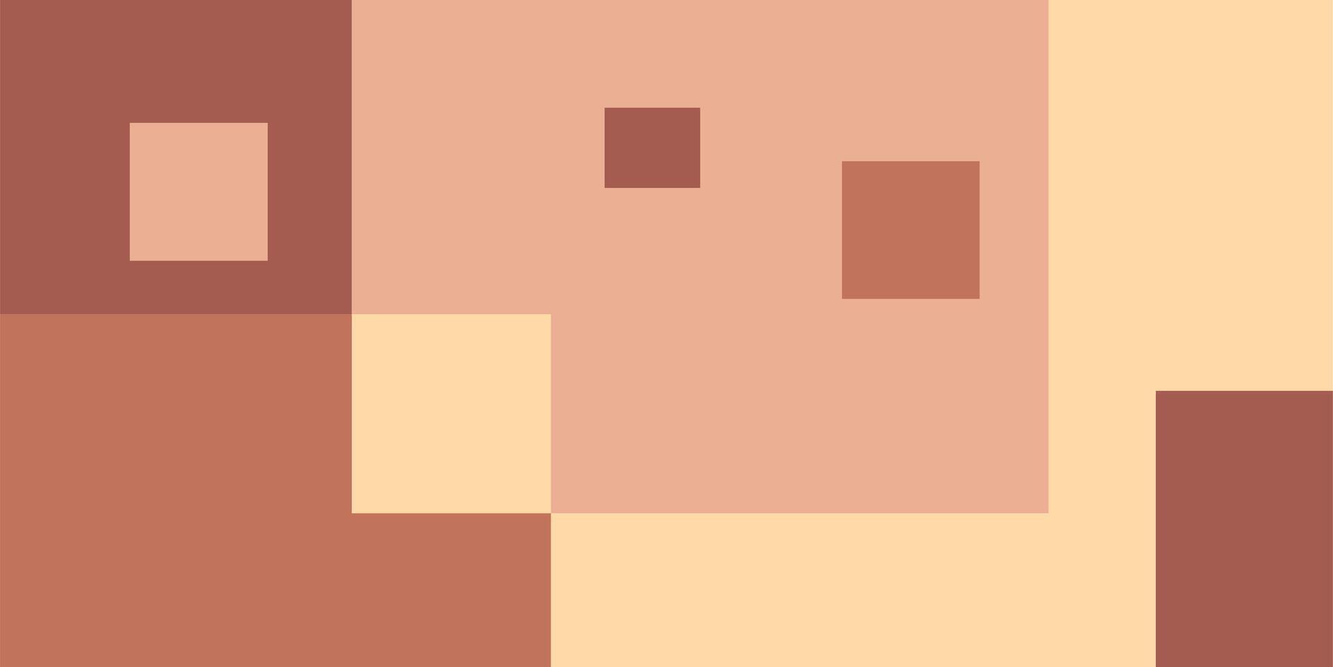 Colorful geometric background, geometric pattern texture, random square shape pattern, abstract pixels with brown and cream colors vector