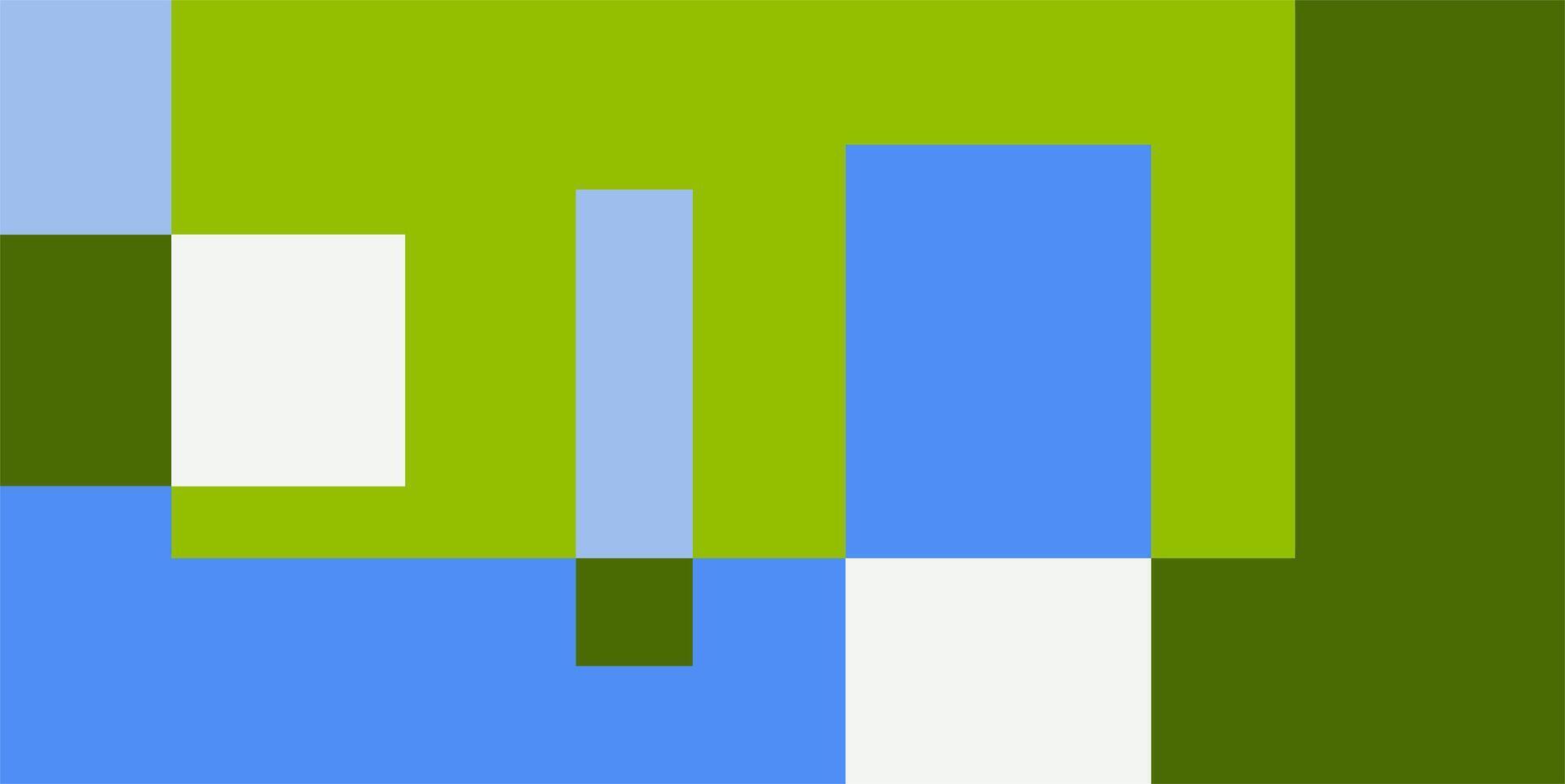 Colorful geometric background, geometric pattern texture, random square shape pattern, abstract pixels with green and blue colors vector