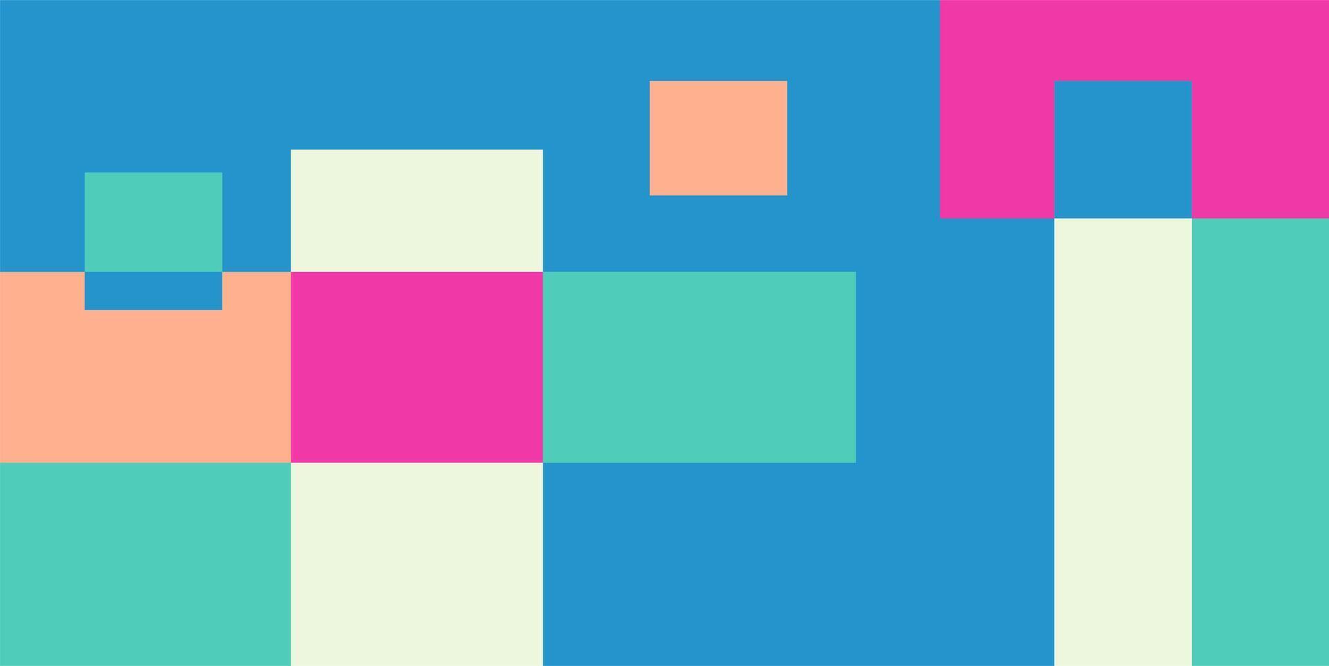 Colorful geometric background, geometric pattern texture, random square shape pattern, abstract pixels with pink and blue colors vector