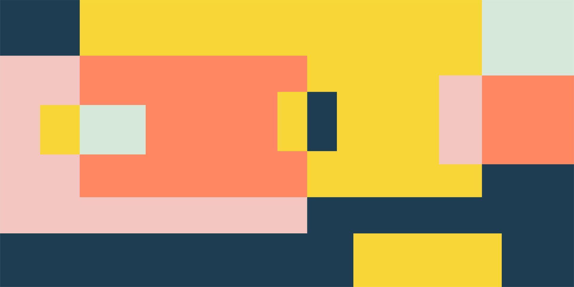 Colorful geometric background, geometric pattern texture, random square shape pattern, abstract pixels with aesthetic colors vector