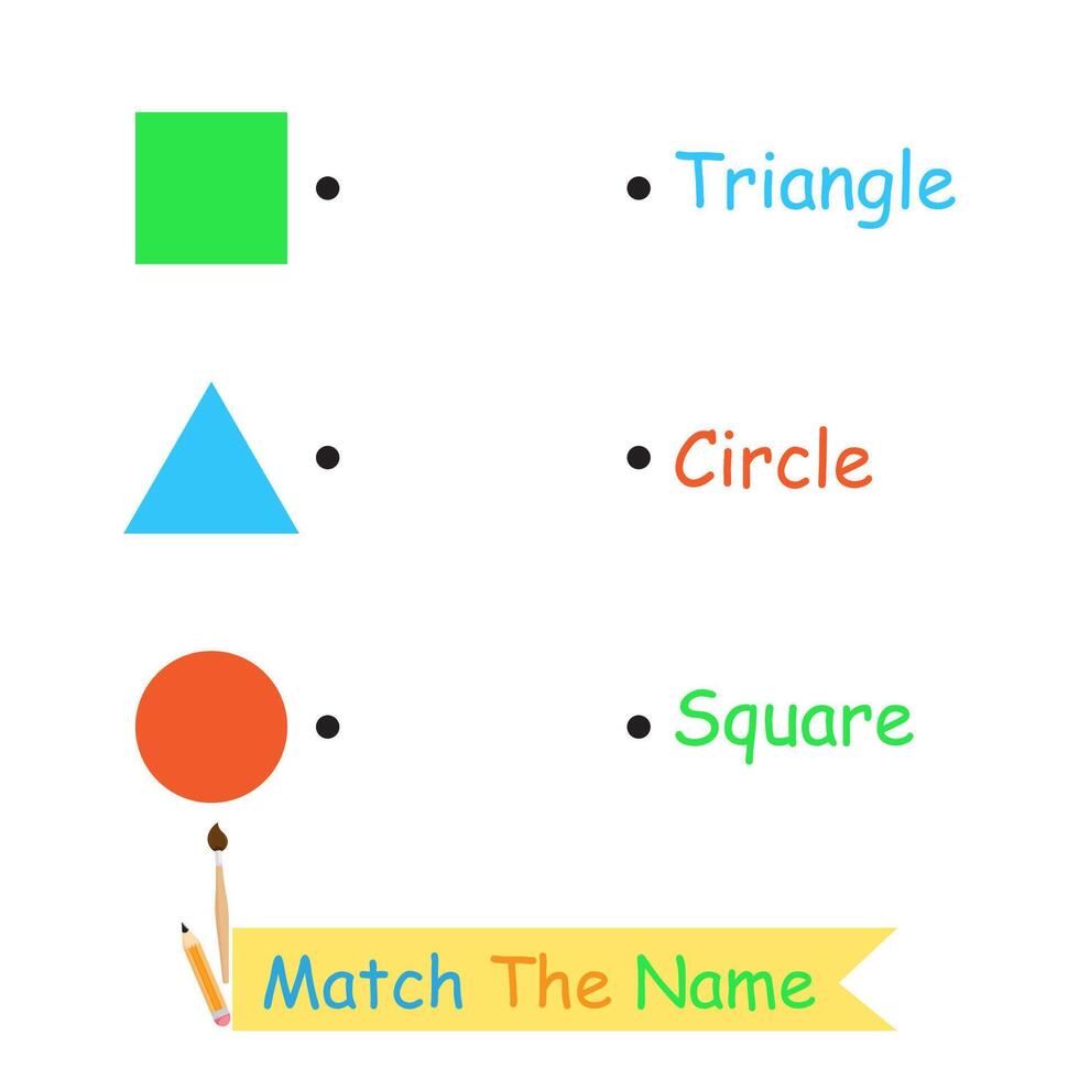 learning for children to match names with objects vector