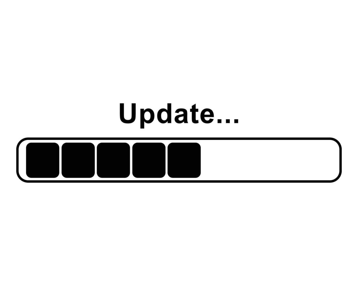 Loading bar.. Update bar. Update process. Indicator bar vector