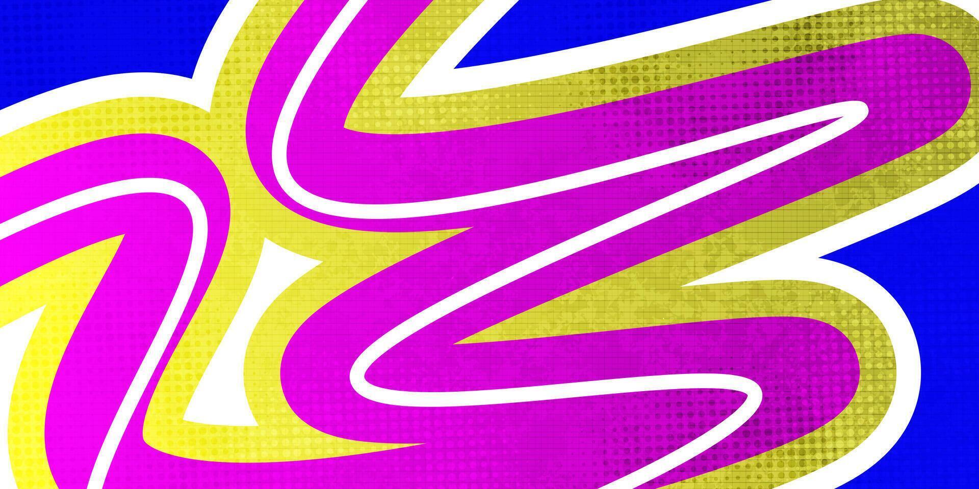 Abstract and Dynamic Background with Colorful Lines and Texture Effect. Modern and Creative Banner, Poster or Cover Design Template vector