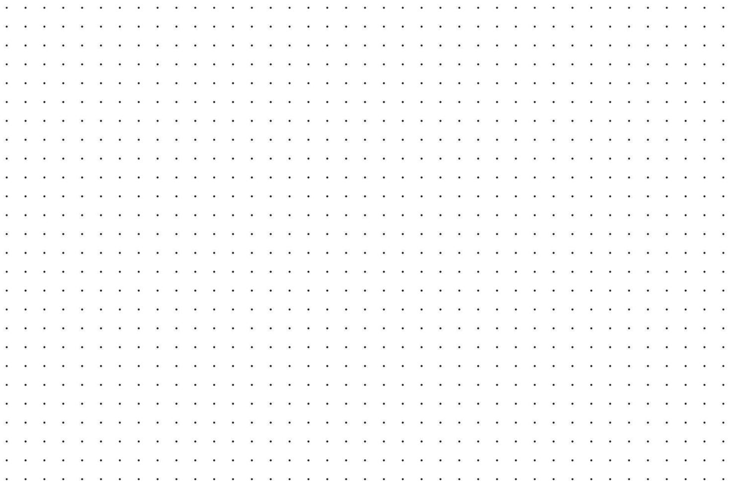 Dotted squared grid graph paper template for notebooks. Dotted simple background. Pattern of bullet journal texture. Printable graphic sheet design. vector