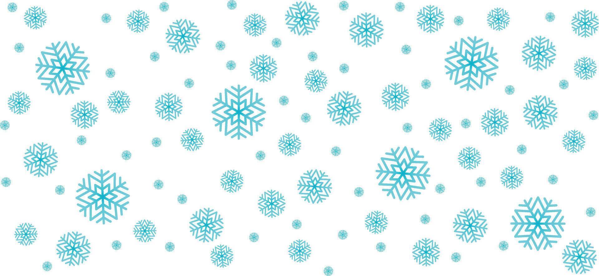 Snowflake icon set, snow falling, winter pattern, illustration, graphic design resource vector