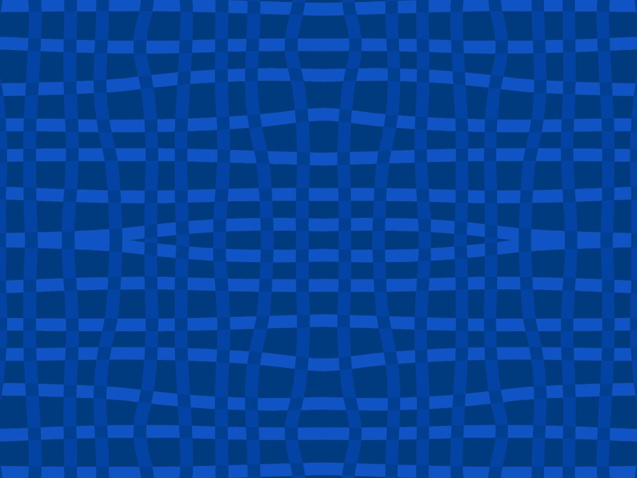 Abstract Blue Grid Seamless Pattern with a Distorted Wavy Texture for Modern Backgrounds vector