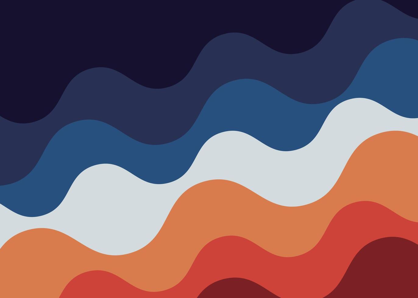 Modern Blue and Red Gradient Background with Wavy Color Transitions vector