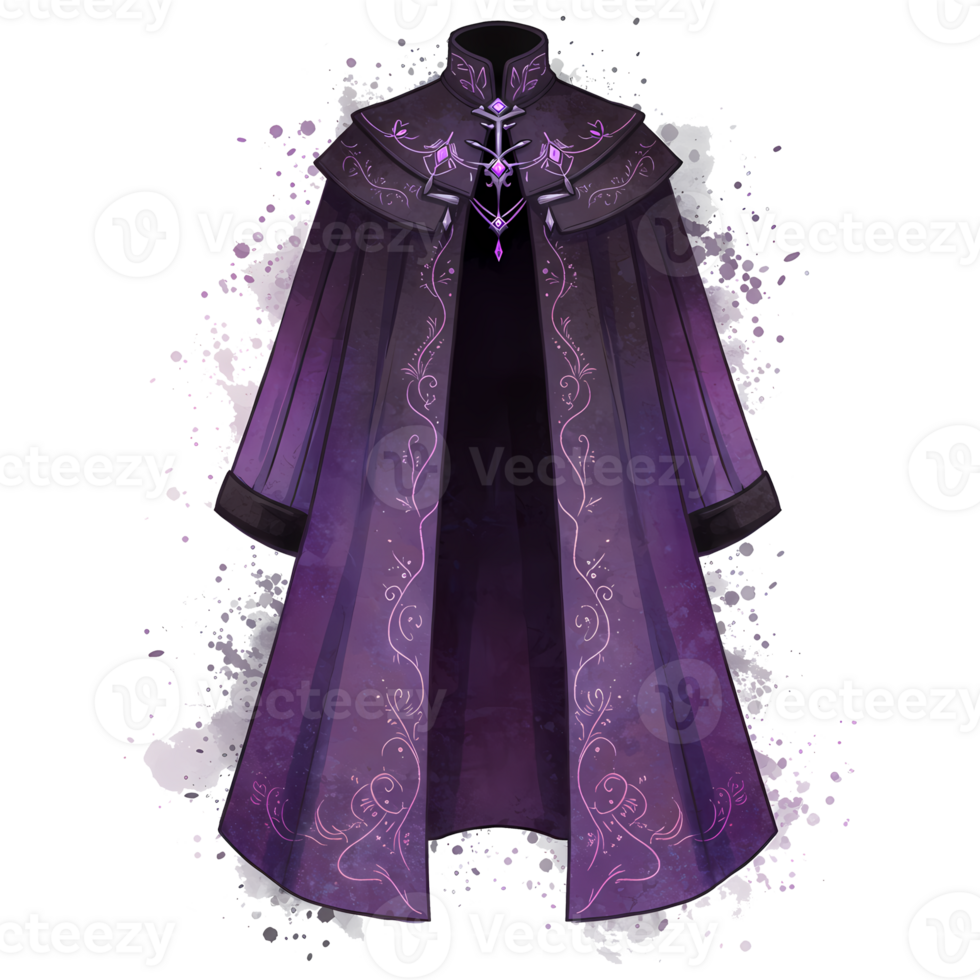 A jar with a gradient of purple and cyan is tilted with glitter flowing out on a plane surface on transparent background png