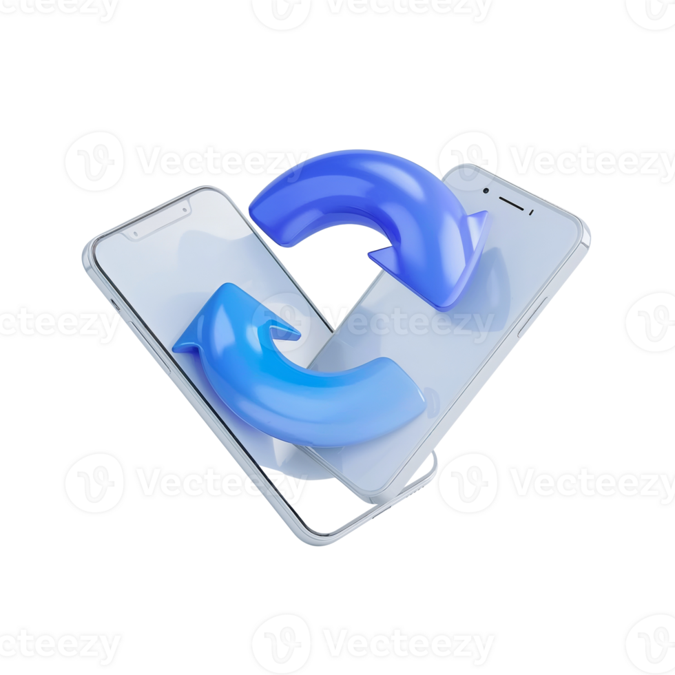 Seamless device data migration, connecting mobile gadgets through simplified transfer interface png