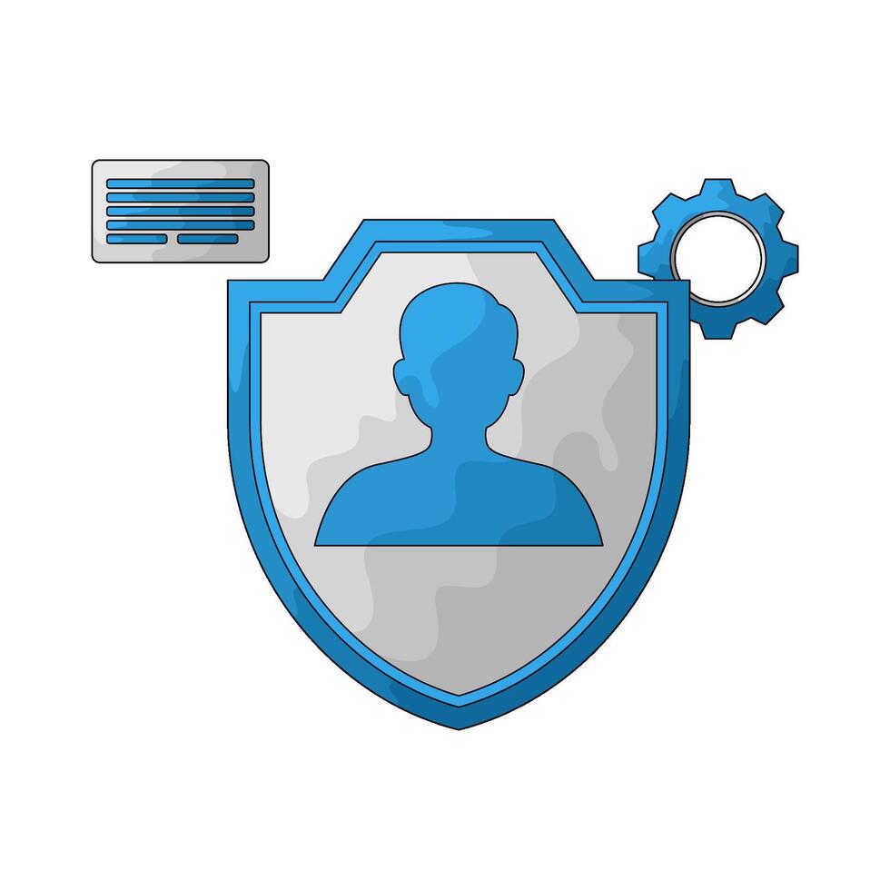 User authentication Illustration vector