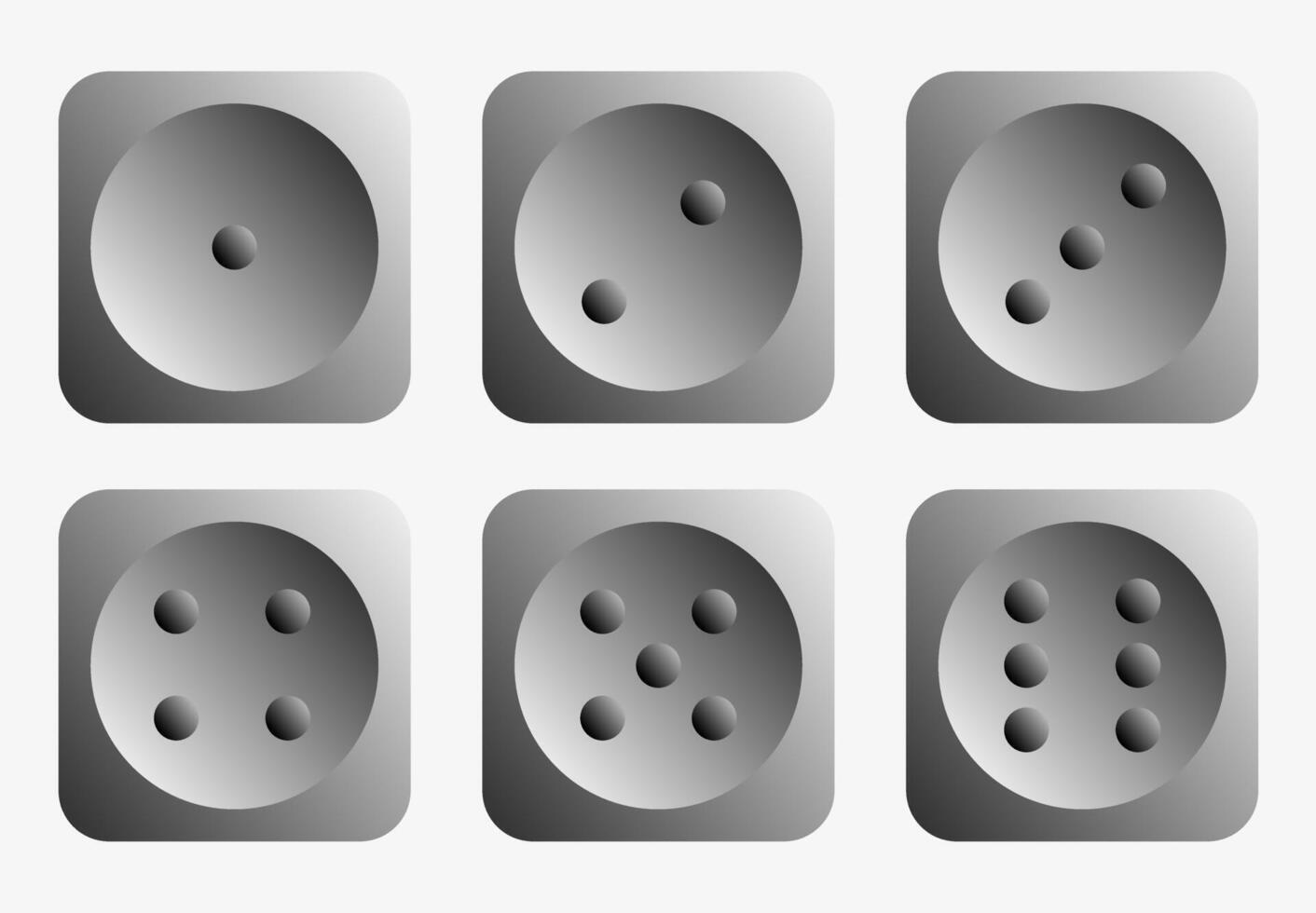 Dice game isolated on white background. Cubes in a realistic design. vector