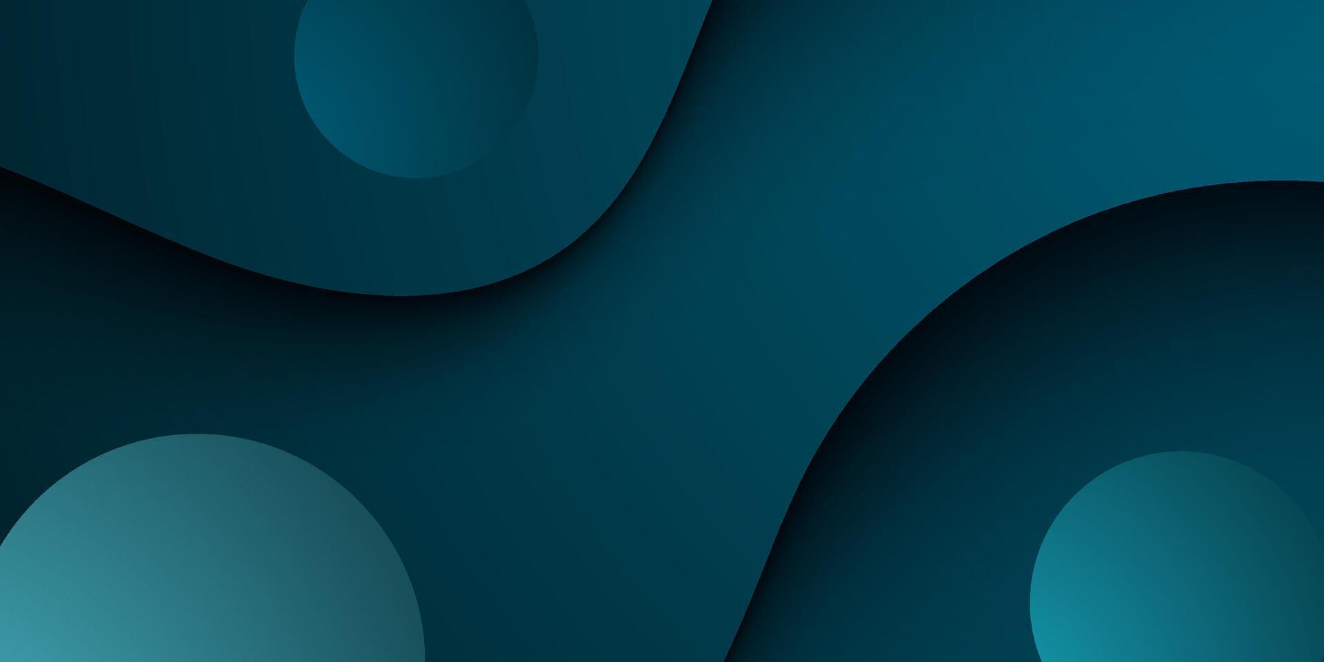 Abstract dark blue wave shadow background. Simple circle pattern element design. vector