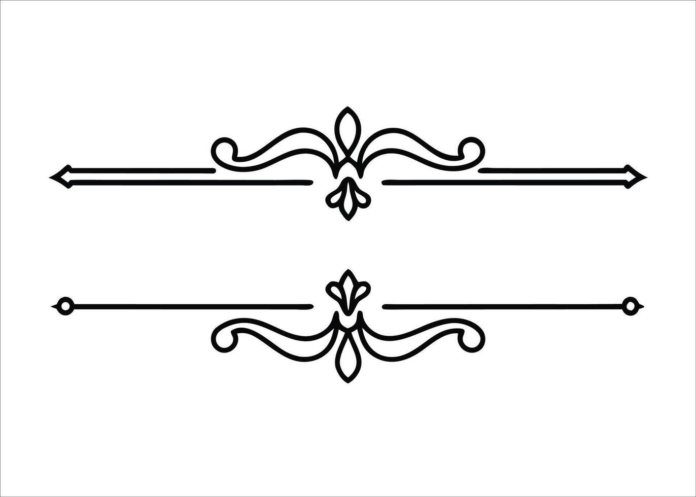 Elegant art deco style decorative border design featuring intricate lines for luxurious text and page framing applications vector