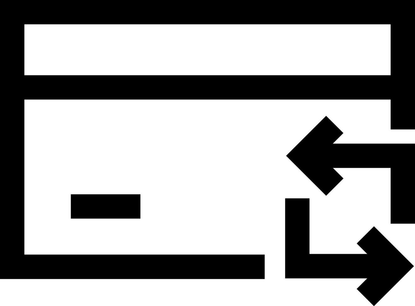 ATM Card Return Loop Icon vector