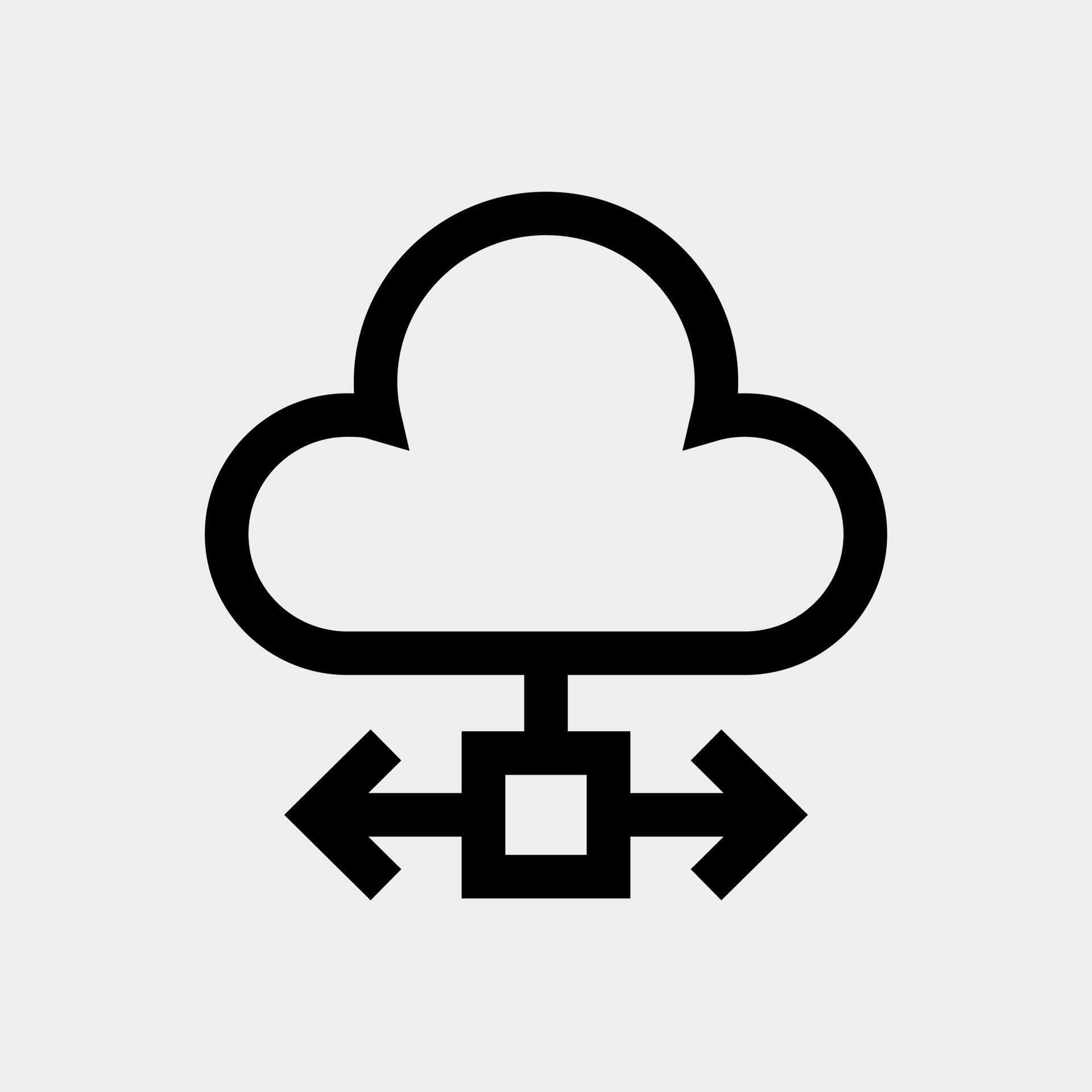 Cloud Server Processing Icon 69311935 Vector Art at Vecteezy