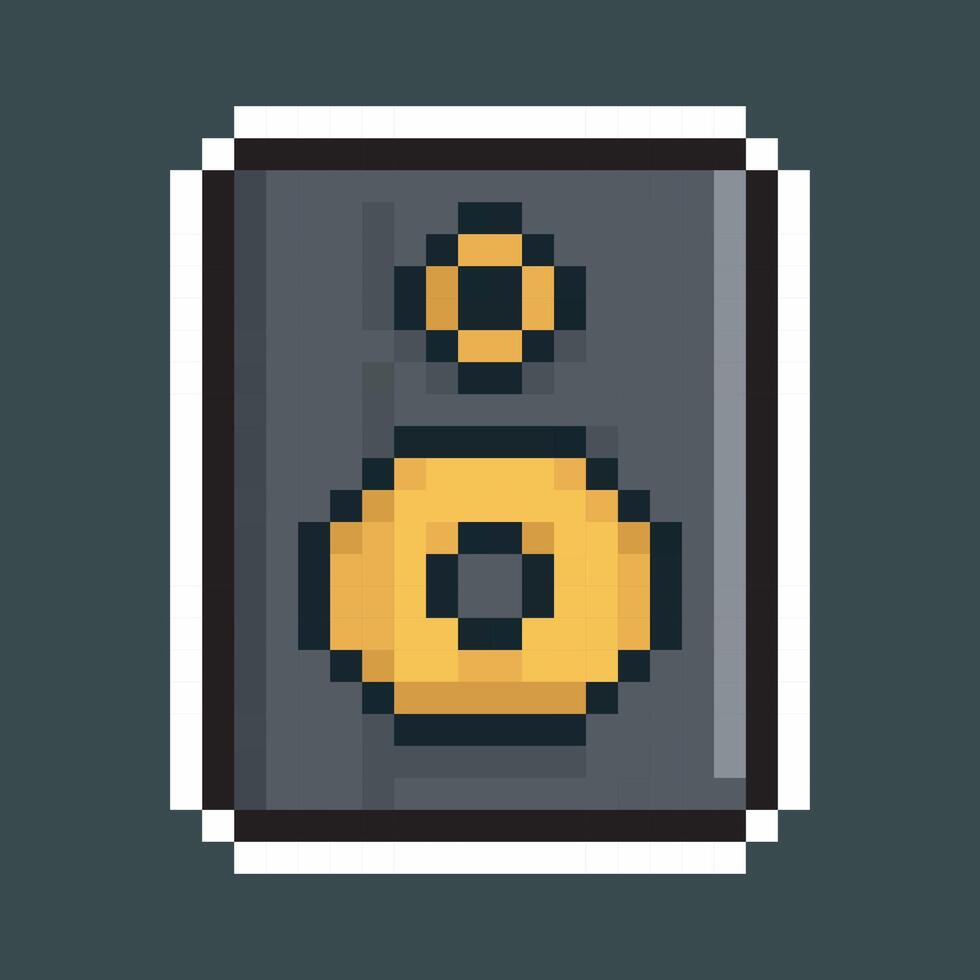 speaker tool in pixel art style and isolated background vector
