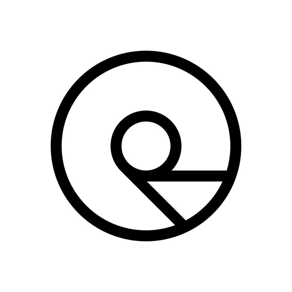 Orcus symbol, simple design vector