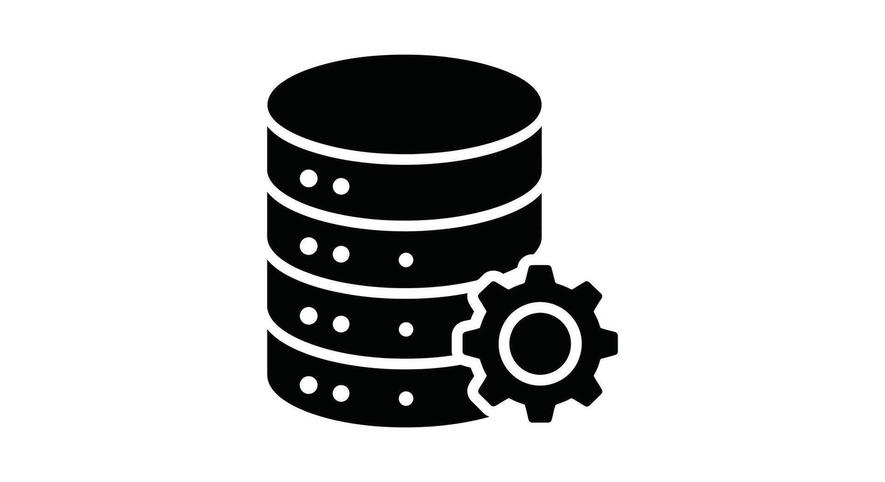 A black and white image of a stack of data vector