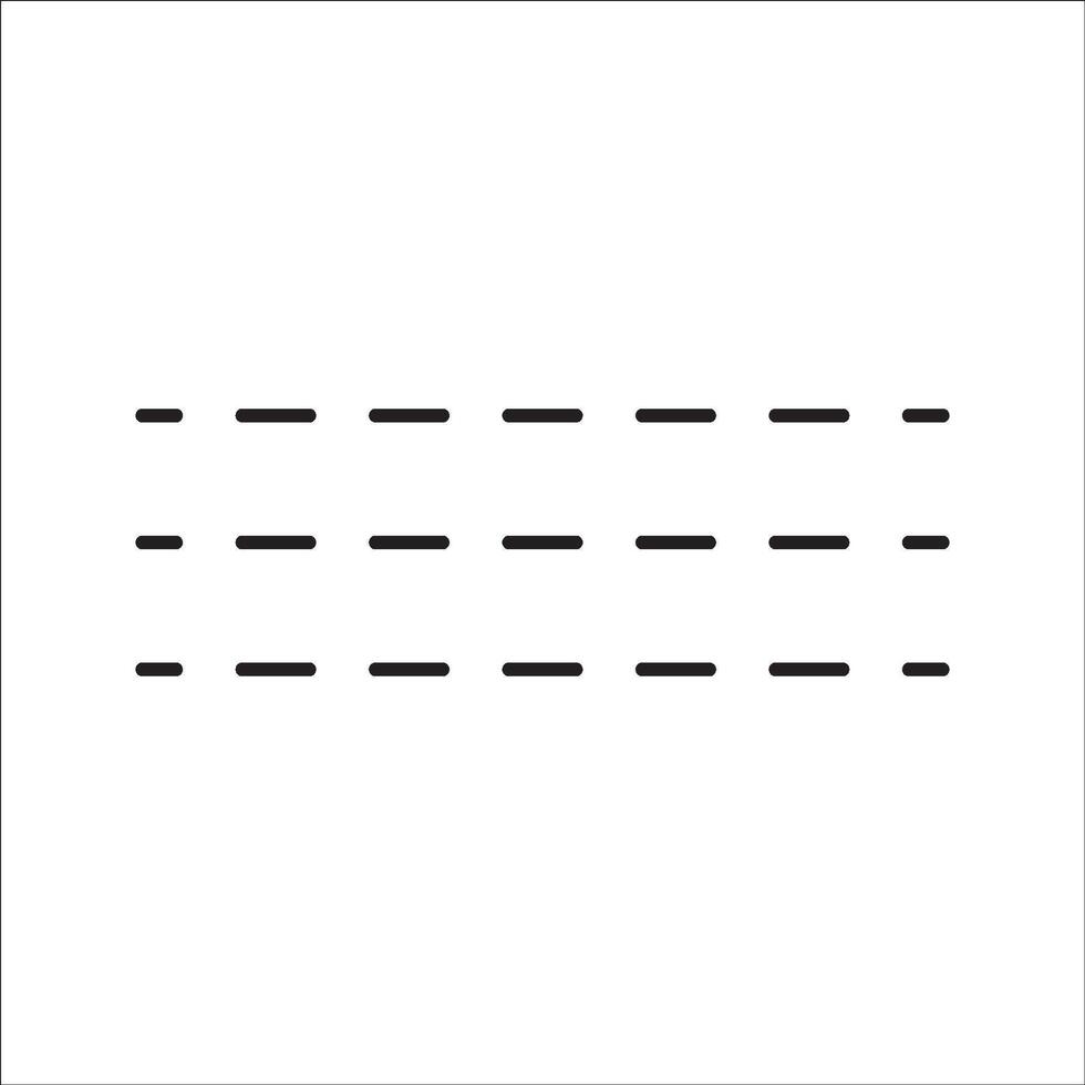 Set of seamless straight lines of different styles dots, dashes, square dots, zigzag vector