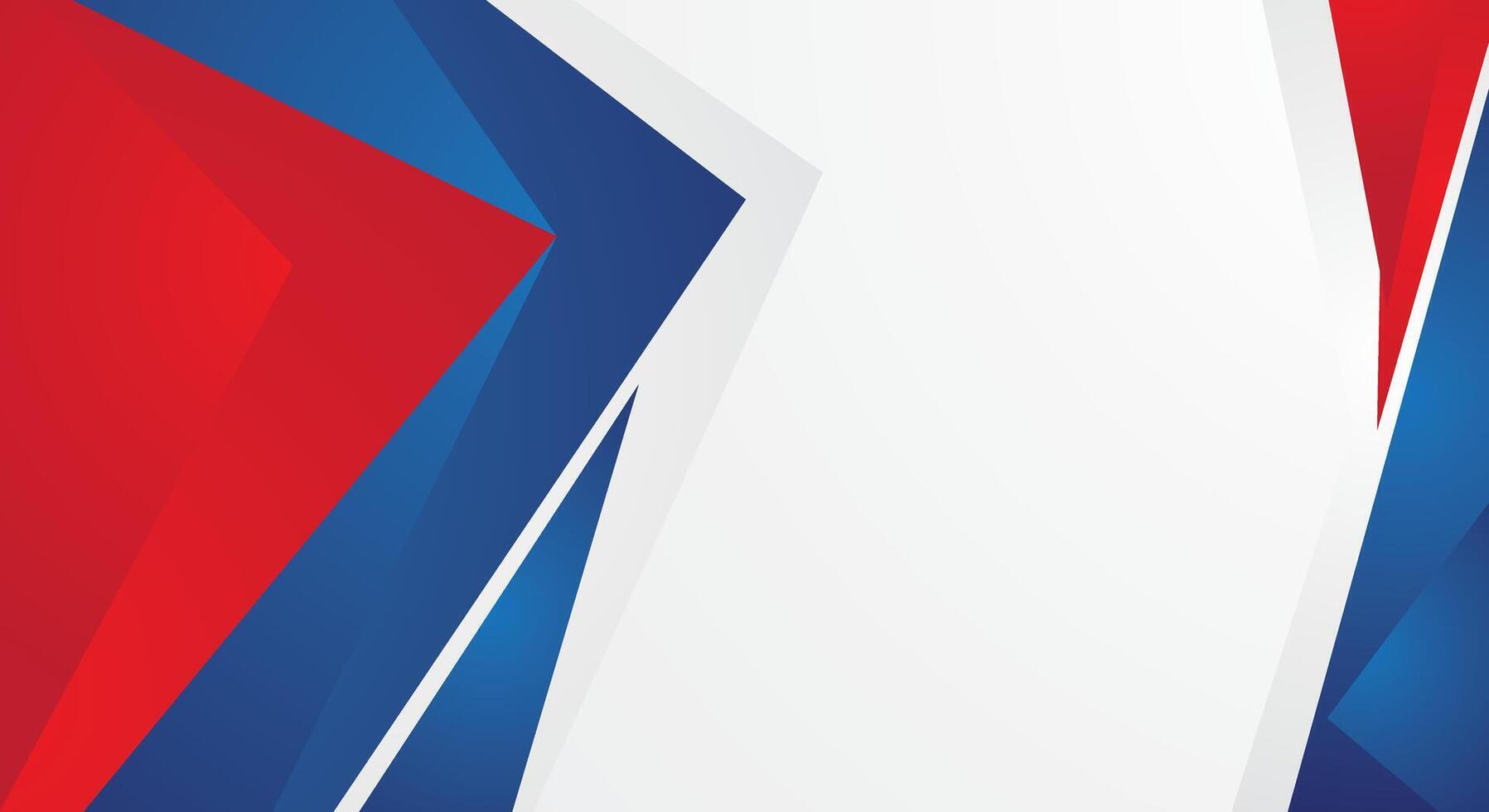 Modern red blue border frame element on white background design vector