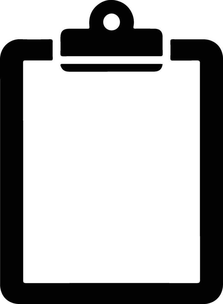 Clipboard Icon - Blank Checklist Task List Note Pad. vector