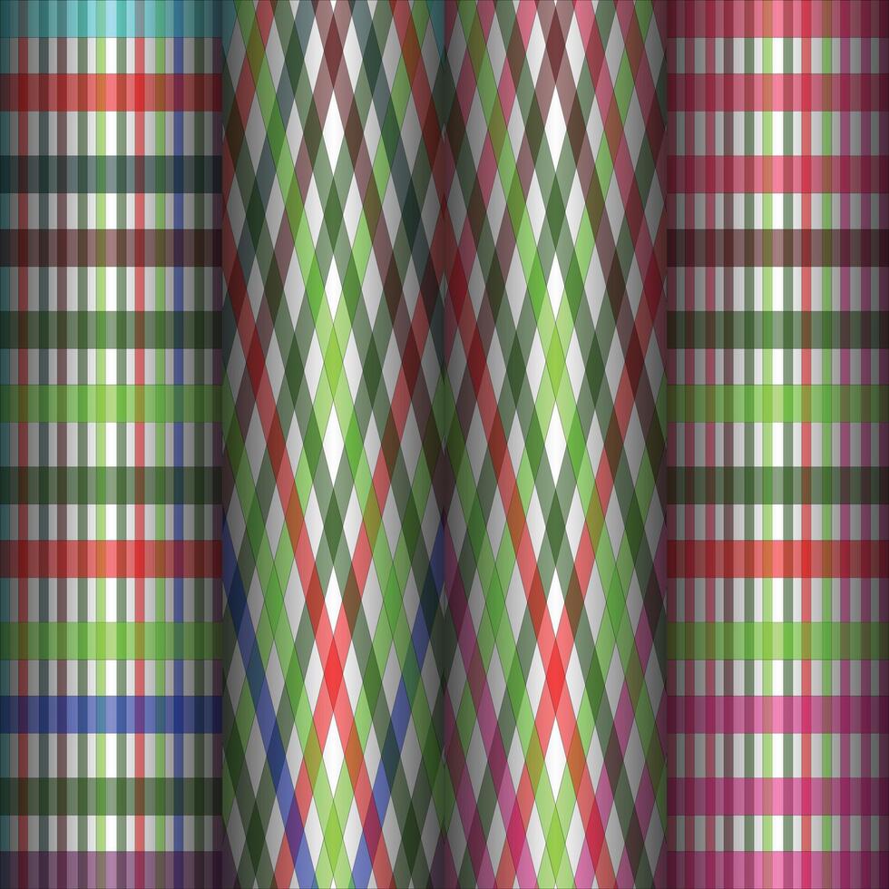 Textile Pattern in Check Style vector