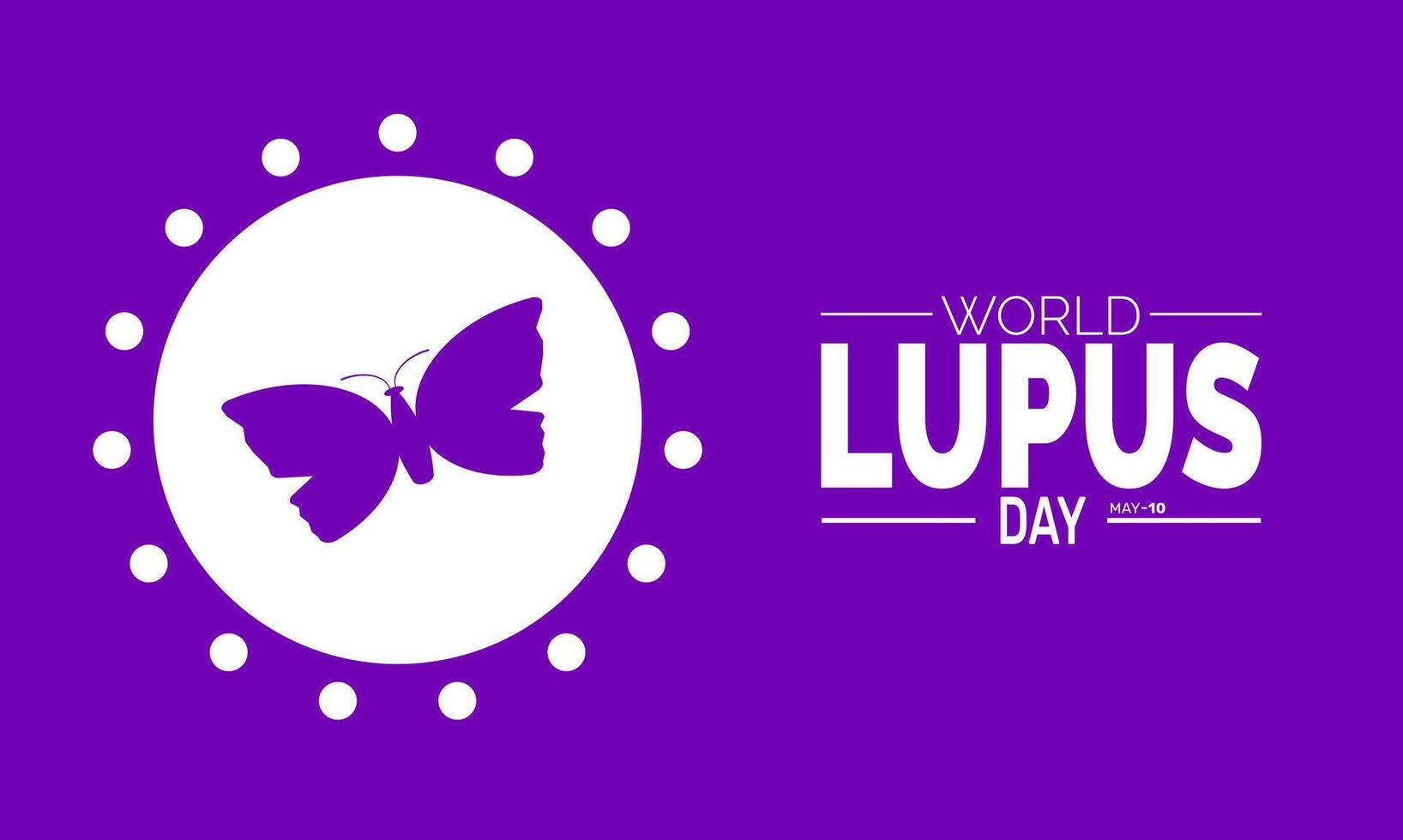 World Lupus Day Highlighting the Importance of Early Detection Research and Support for Those Living With Lupus vector