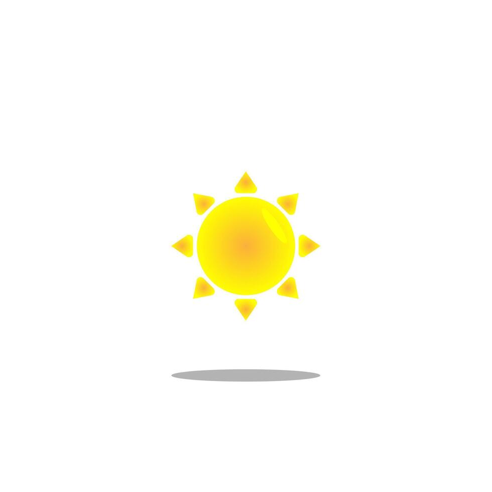 Sun icon isolated on background for graphic and web design. Creative illustration concept symbol for web or mobile app creative simple vector