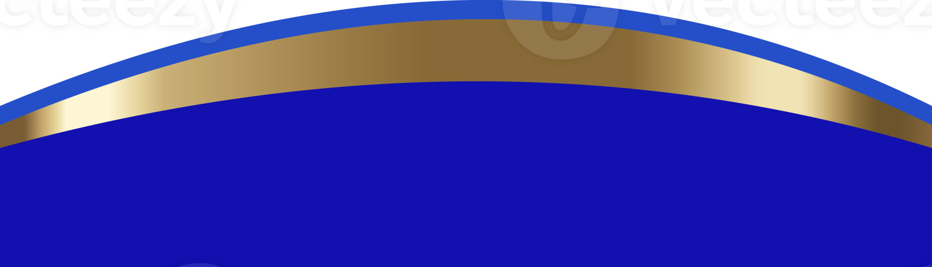 Header shape design. Website border section. Abstract bottom with golden element. Separator blue wavy frames for webpage. Simple headlines for site and app interface. png