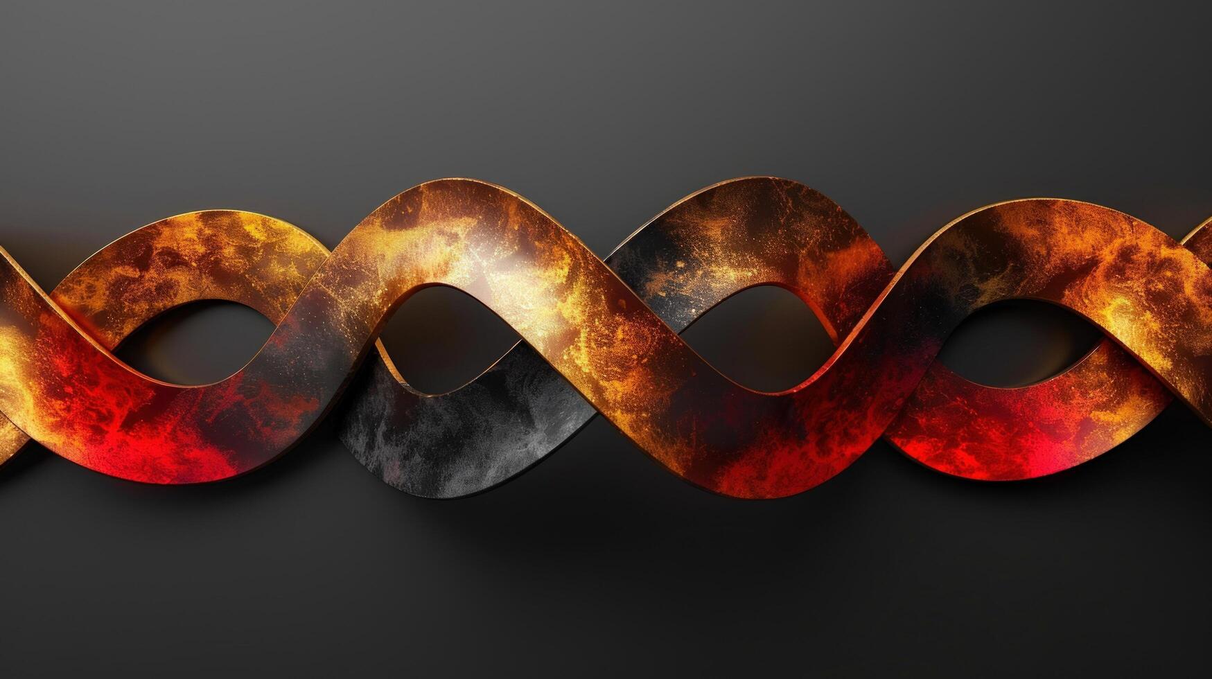 Dynamic intertwined strand texture abstract digital rendering concept photo