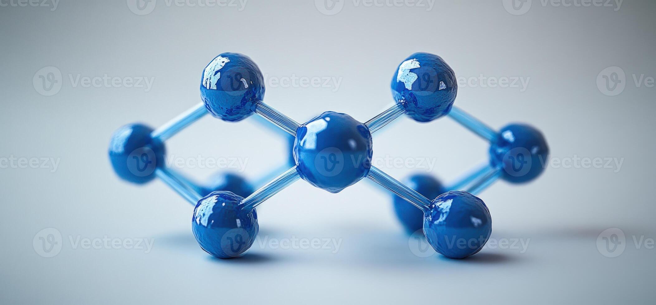 Molecular structure network sphere rod connection science technology abstract photo