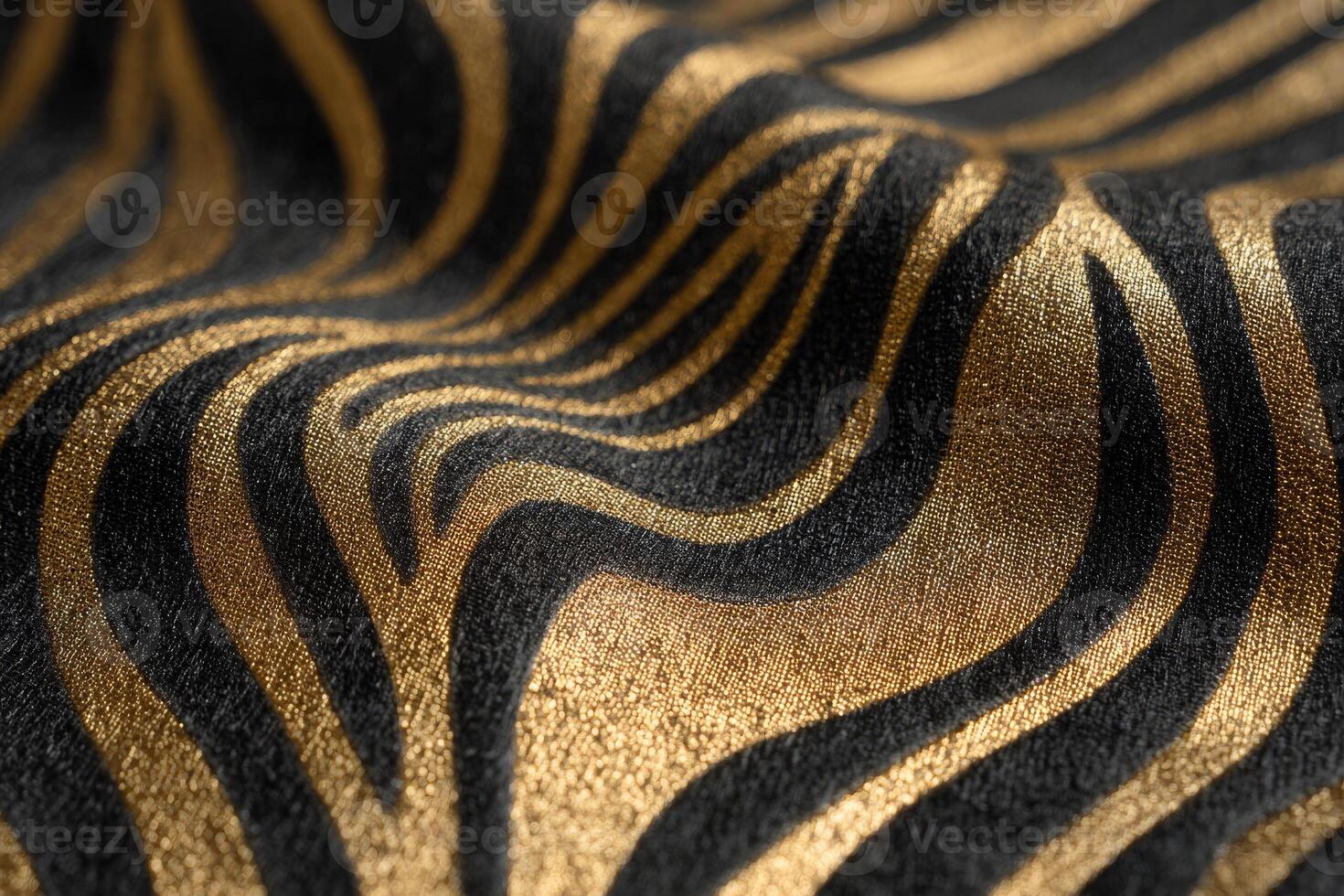 a background of Black and Gold Suede Texture with Wave Pattern photo