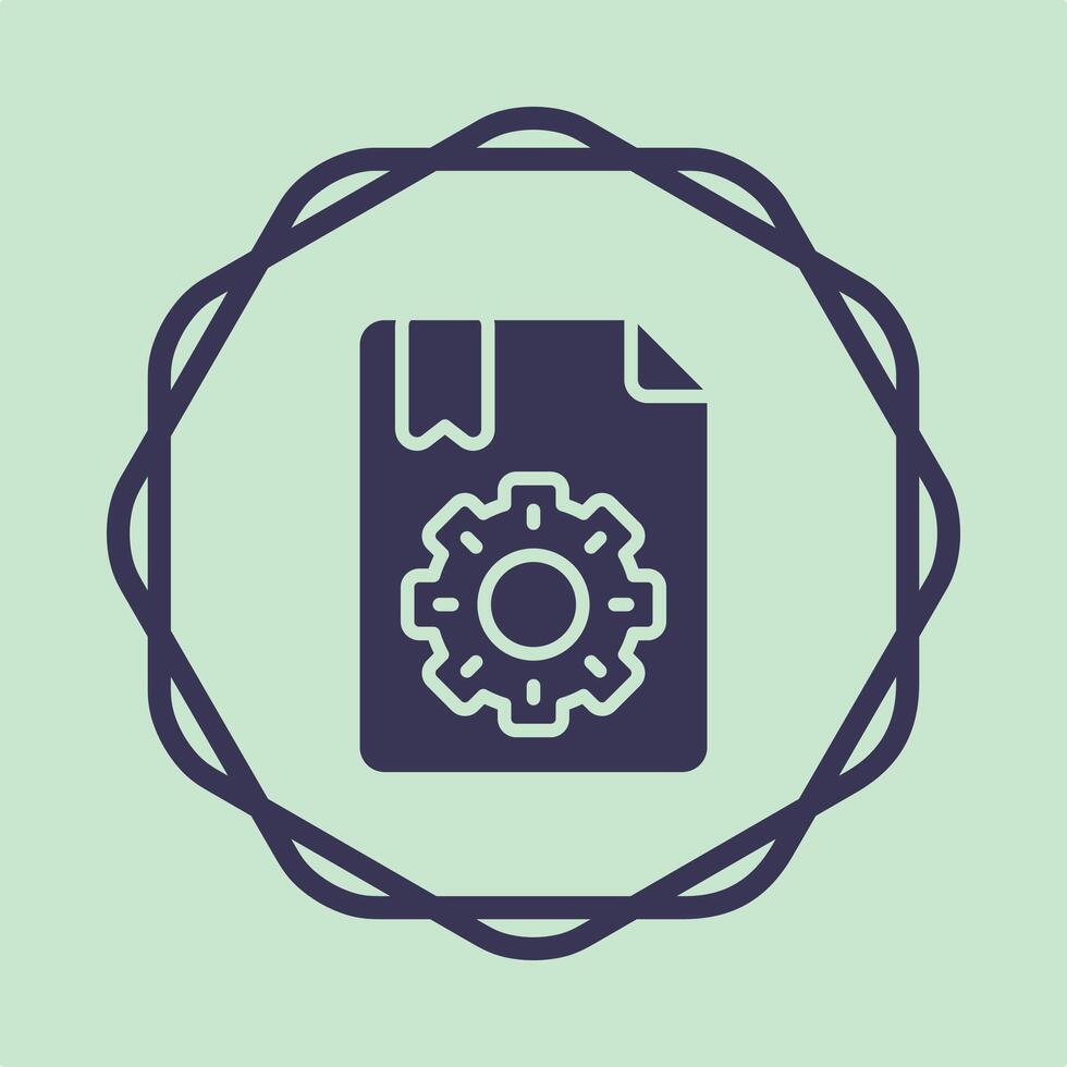 Document setting symbol trendy artwork useful Illustration circle design delightful colorful background vector