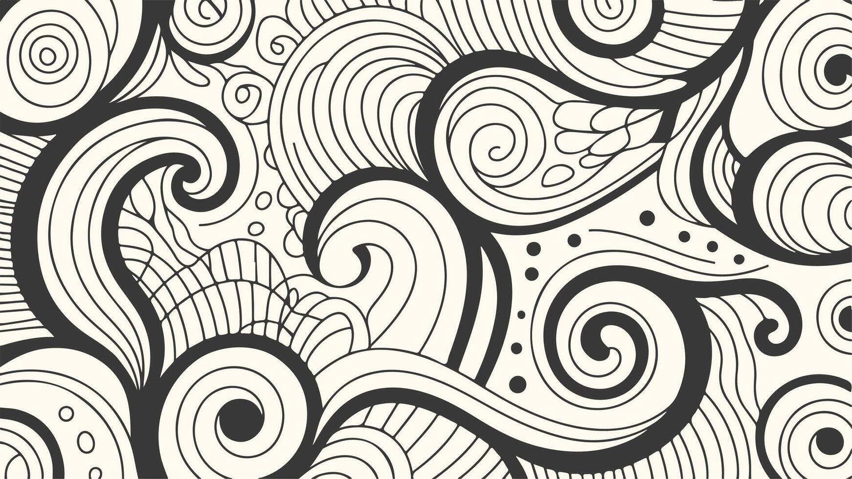 Elegant abstract swirl pattern with flowing lines perfect for sophisticated designs and backgrounds vector
