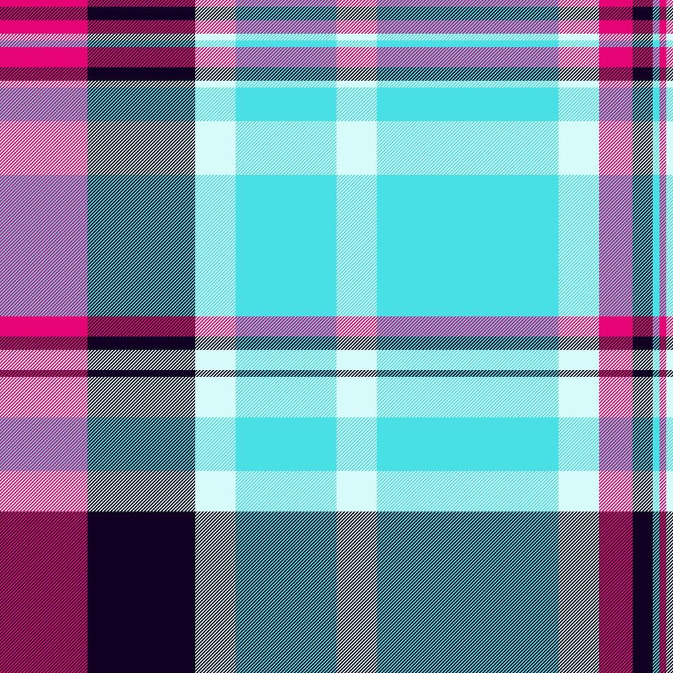 Colorful plaid pattern. Geometric textile design with intersecting stripes. Perfect for backgrounds, fabrics, or abstract design projects. Versatile backdrop. vector
