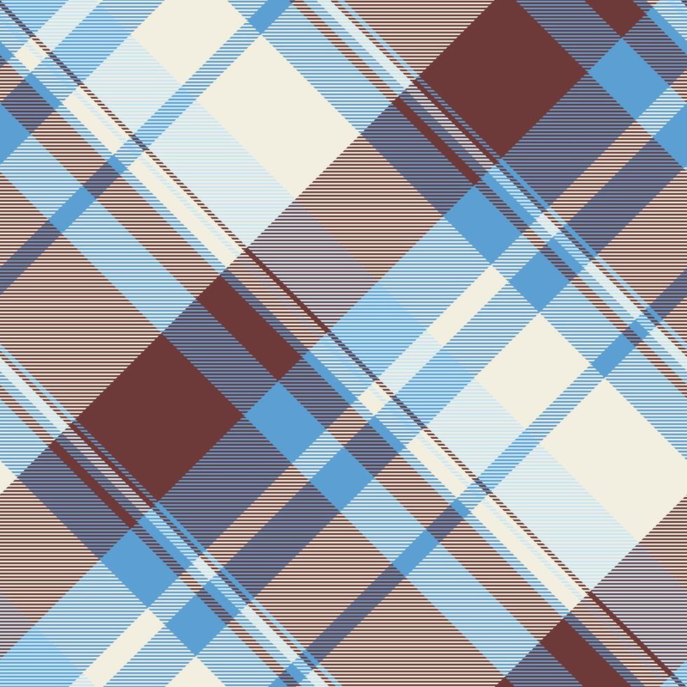 Structure pattern check plaid, argyle tartan fabric . Simple background textile seamless texture in white and red colors. vector