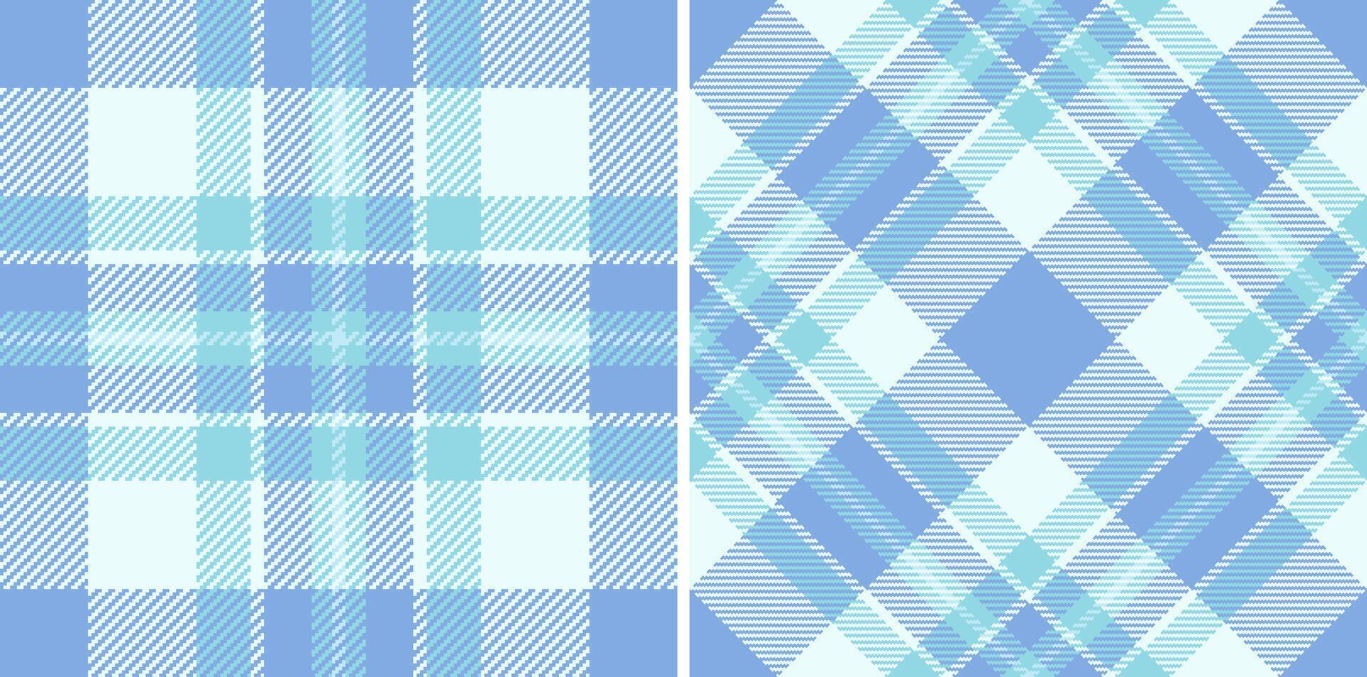 Fabric check pattern of tartan texture with a background textile seamless plaid. Set in gradient colors for luxury bedding sets. vector