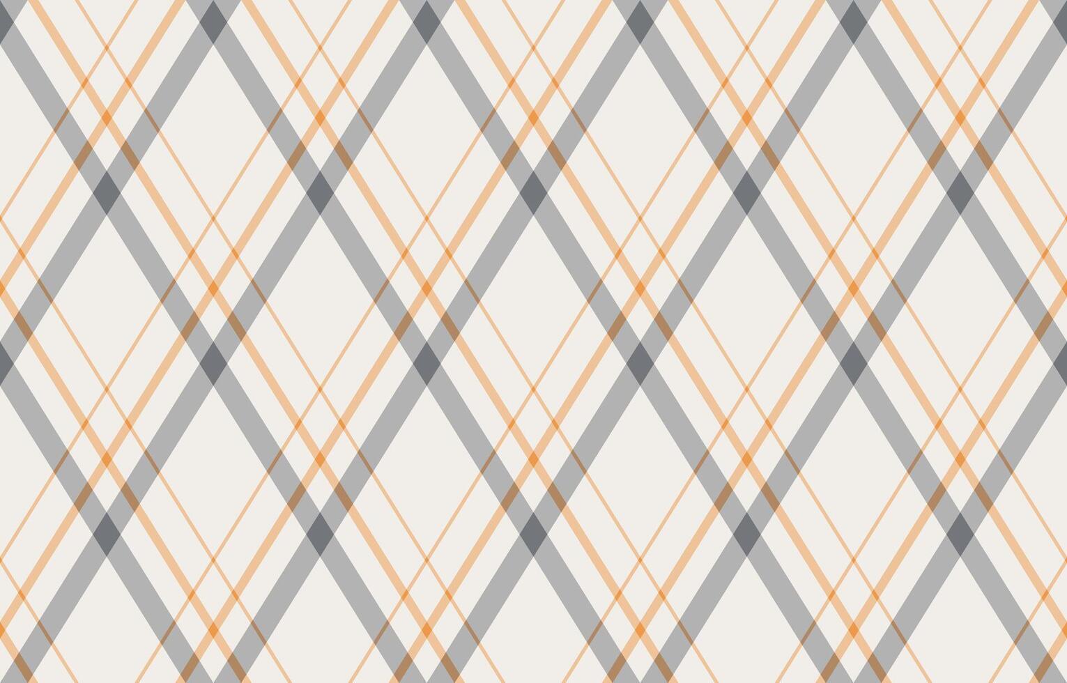 Elegant diagonal plaid pattern in soft gray and peach tones. Perfect for textile design, website backgrounds, or crafting projects. vector