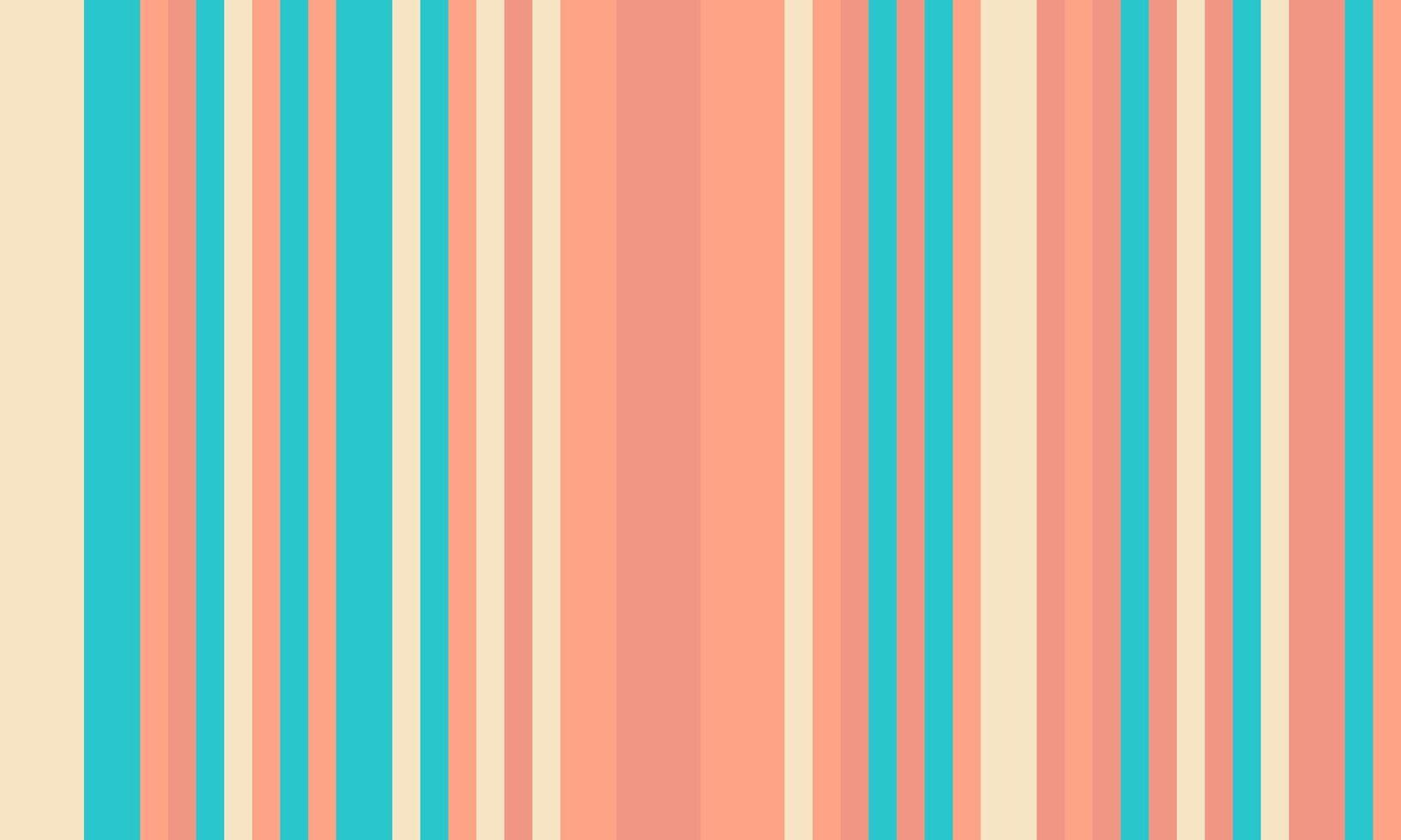 Vibrant vertical stripes in calming pastel peach, cream, and turquoise. Perfect for backgrounds, website design, or textile patterns. Evokes feelings of summer, serenity, and minimalist style. vector