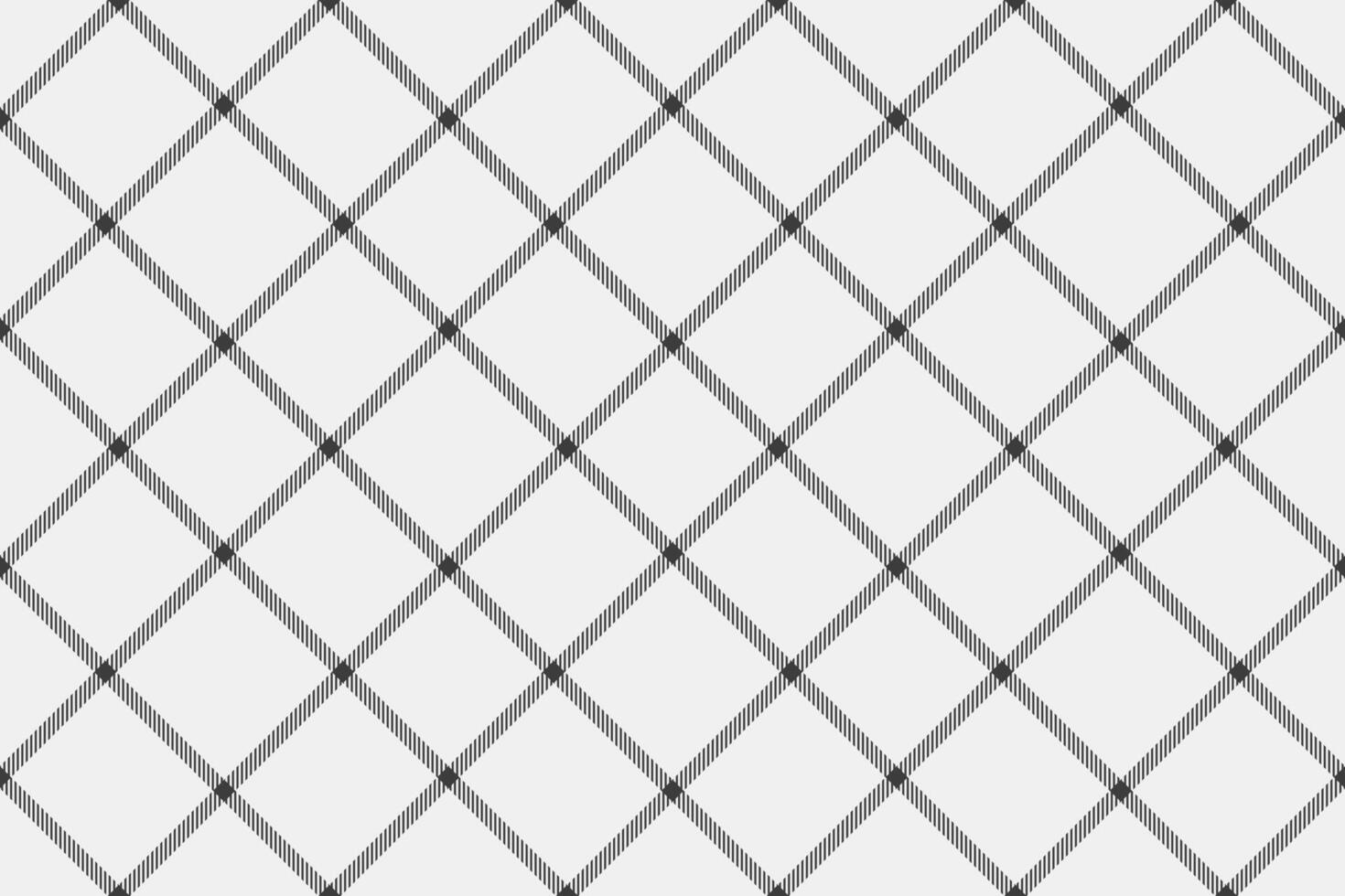 Classic plaid pattern featuring intersecting diagonal lines on a light background. Versatile for textiles, backdrops, and designs needing a structured, timeless texture. vector