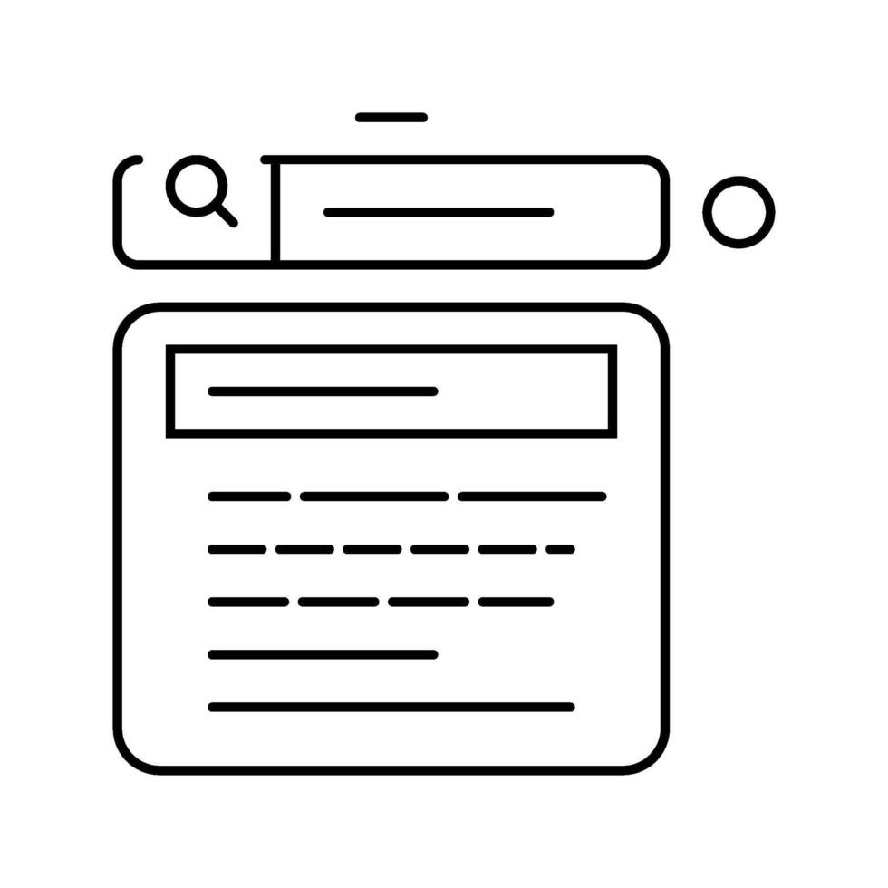 autocomplete nlp line icon sign vector