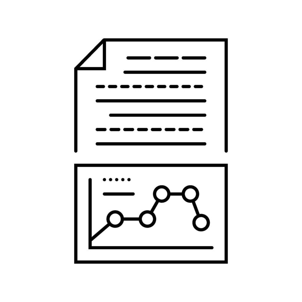 text analysis graph nlp line icon item vector