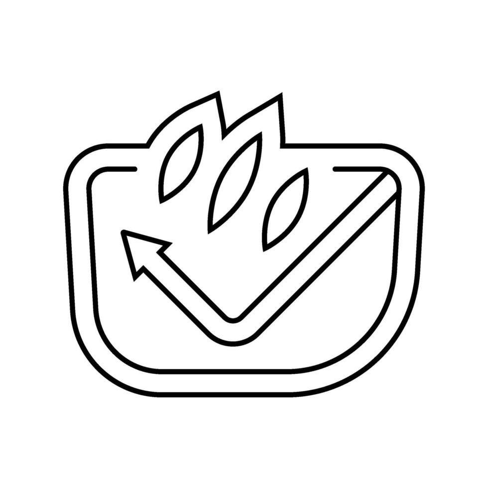 scratch resistant lens line icon part vector