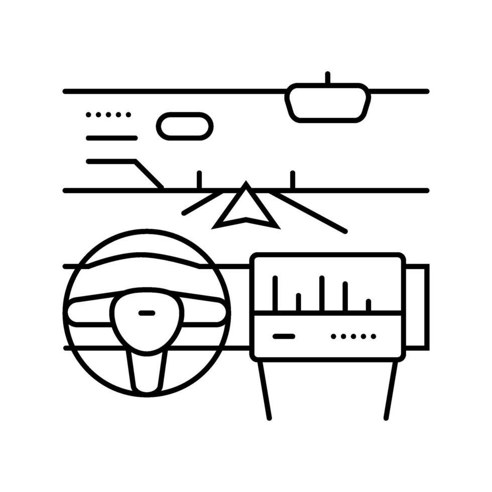 augmented reality head up display line icon unit vector