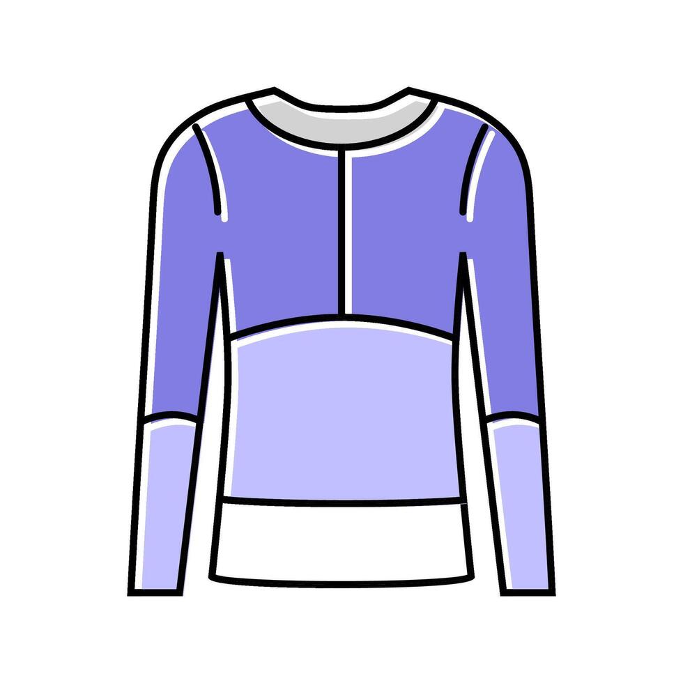 base layer thermal underwear color icon object vector