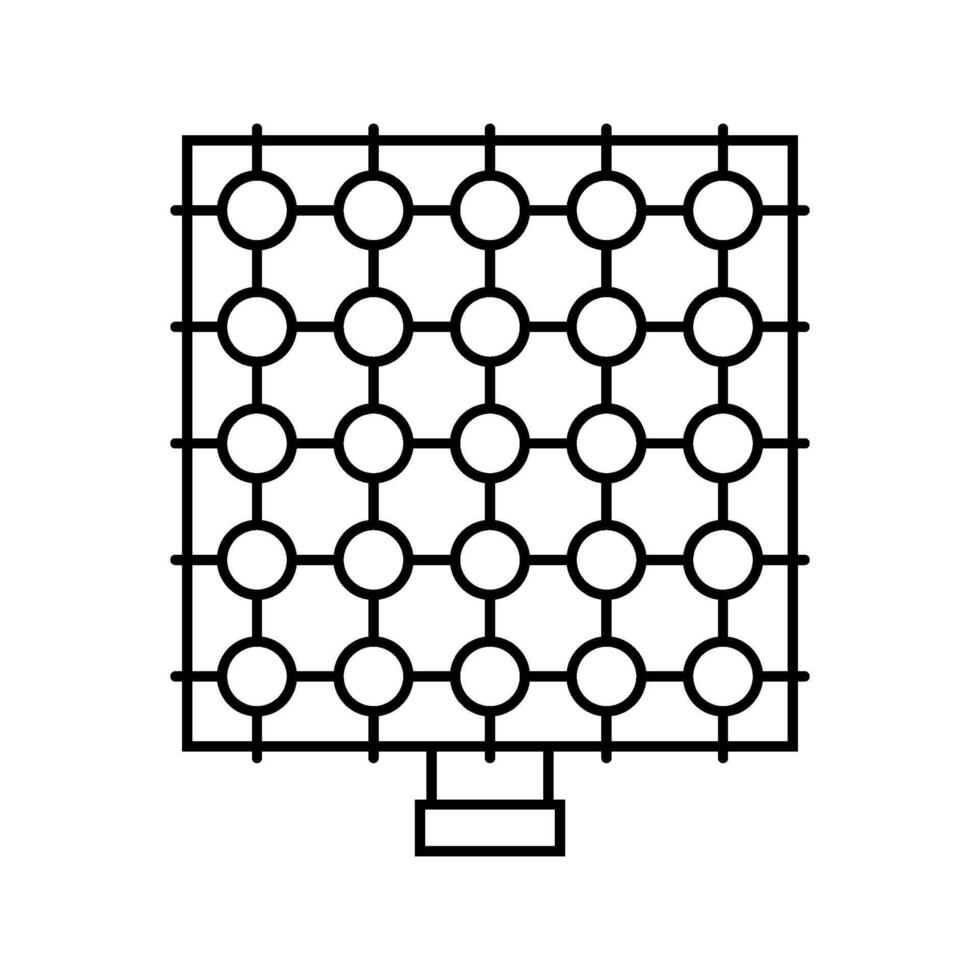 sensor array social robotics line icon constituent vector