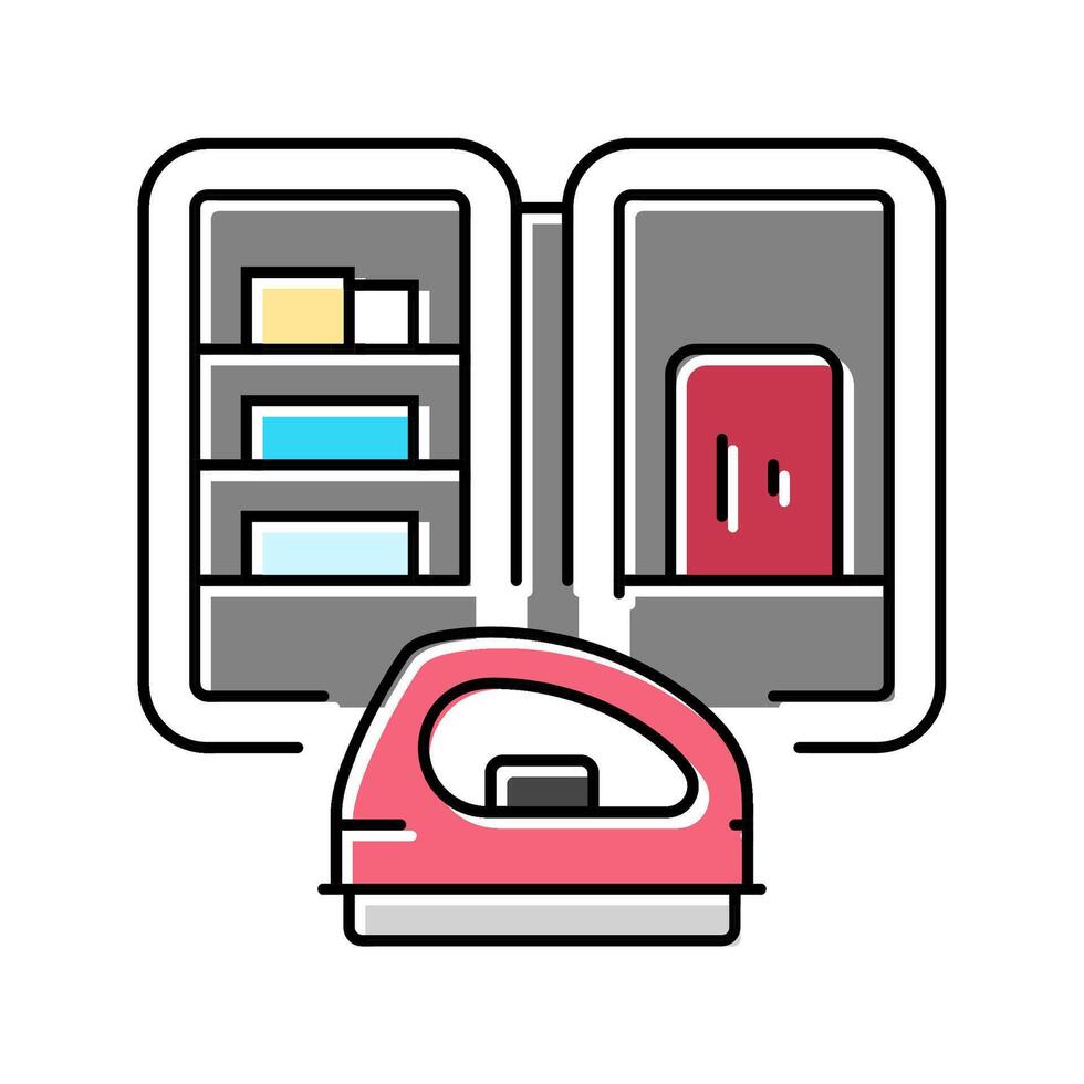 waxing kit snowboard color icon object vector