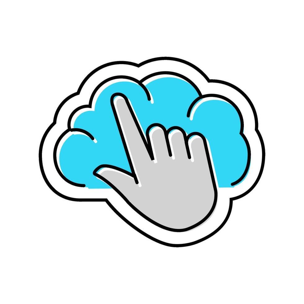 soft touch color icon indicator vector