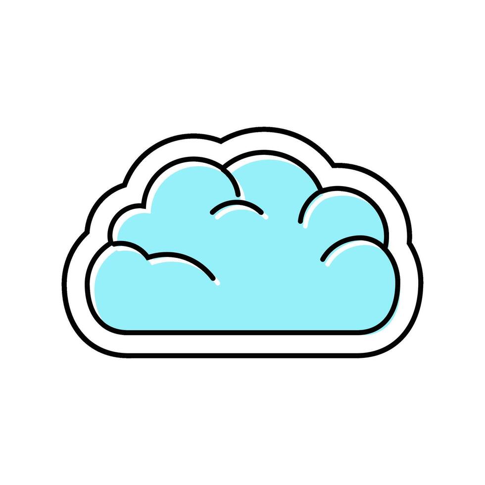 cloud computing color icon element vector