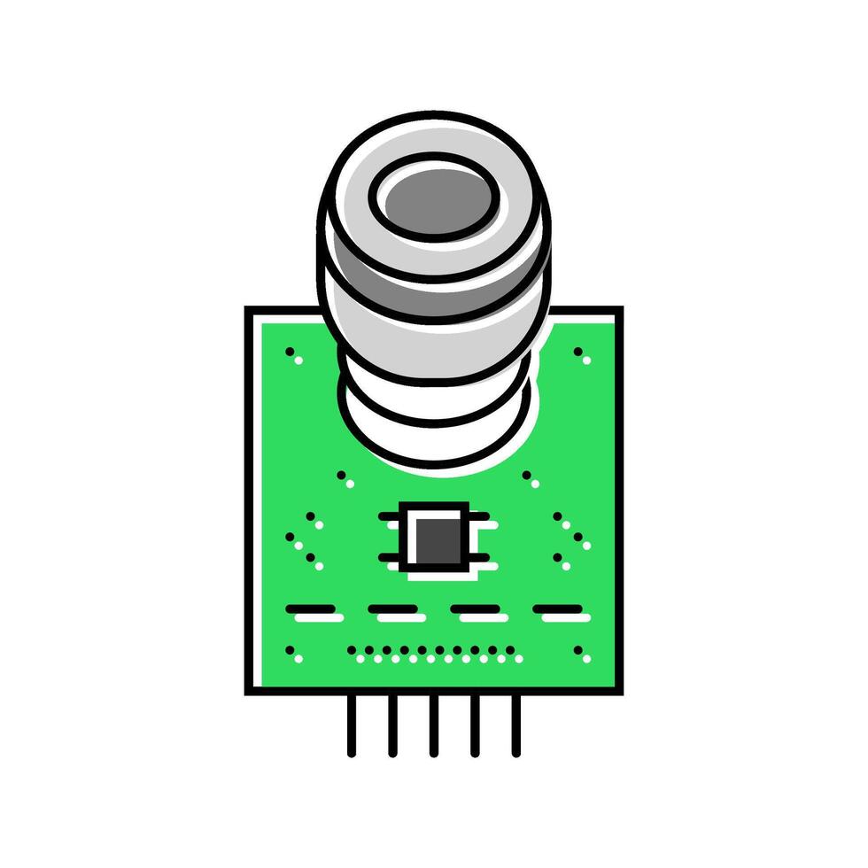 co2 sensor module color icon sign vector